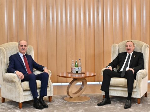 İlham Əliyev Ərdoğanın müavinini qəbul etdi - YENİLƏNİB