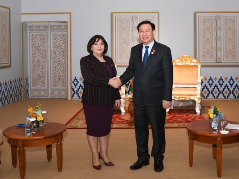 Sahibə Qafarova vyetnamlı həmkarı ilə görüşdü - FOTO