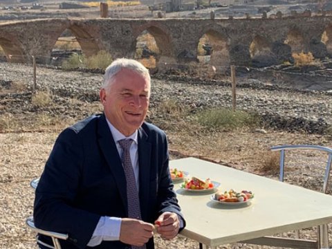 Xudafərin körpüsündən İrana mesaj - FOTO