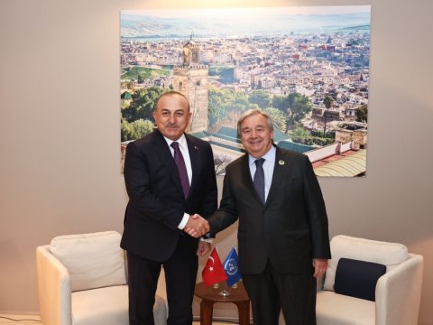 Çavuşoğlu Quterreşlə görüşdü - Ukrayna müzakirəsi