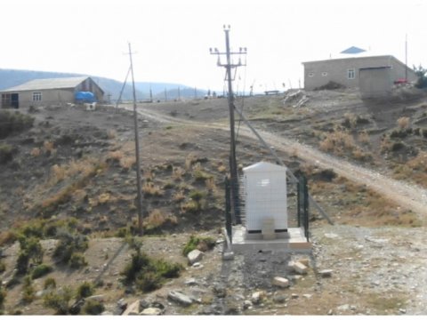 Şamaxının iki kəndinin elektrik şəbəkəsi yeniləndi - VİDEO