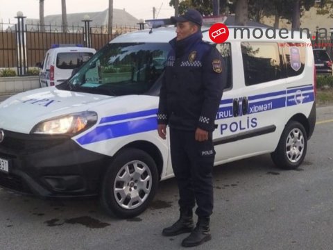 Polis vətəndaşı ölümdən xilas etdi - FOTO