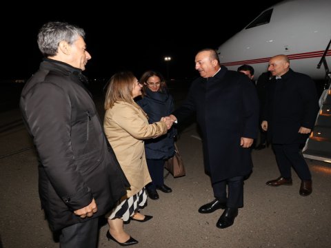 Türkiyəli nazirlər Aktauya getdilər