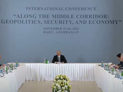İlham Əliyev beynəlxalq konfransda iştirak edib - YENİLƏNİB