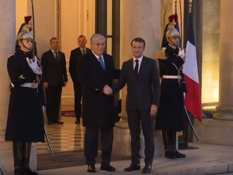 Tokayevlə Makronun görüşü keçirilib