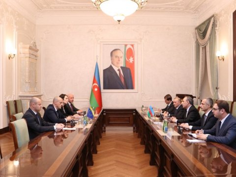 Kamran Əliyev Litva rəsmisi ilə görüşdü