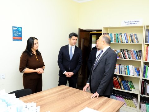 İcra başçısı nazirlə görüşüb - FOTO