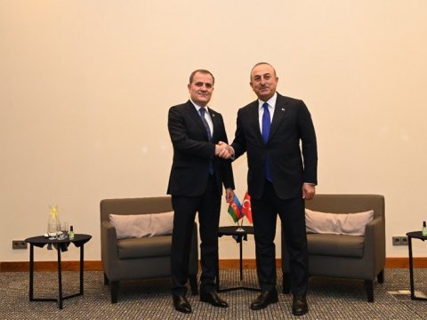 Ceyhun Bayramov Çavuşoğlu ilə GÖRÜŞDÜ 