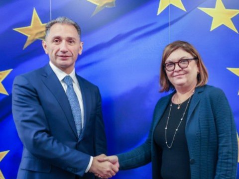 Rəşad Nəbiyev Brüsseldə Adina Valeanla görüşdü