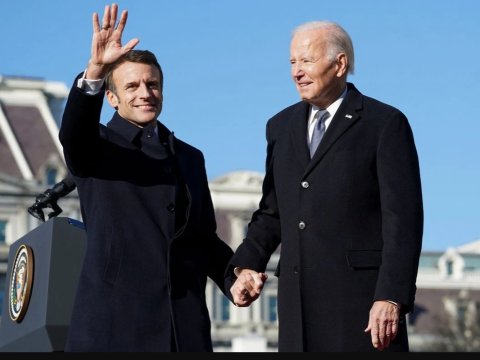 Makron Baydenlə görüşdü - Birgə bəyanat yaydılar 