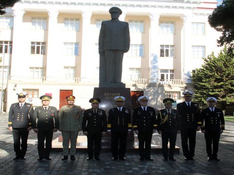 Pakistanlı admiral Hərbi İnstitutda - FOTOLAR