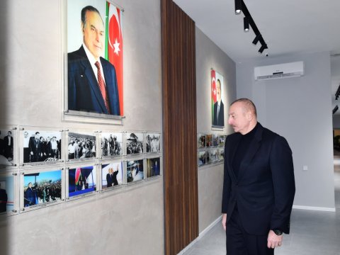 İlham Əliyev Şəki icra hakimiyyətində - FOTOLAR