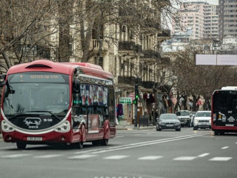 Bakıda 165 avtobus tıxaca DÜŞÜB