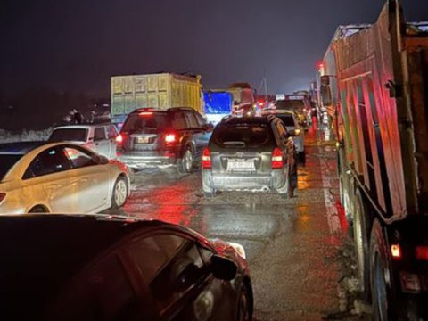 Bakı-Quba yolundakı tıxacla bağlı rəsmi AÇIQLAMA 