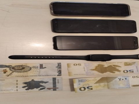 Evlərdən telefon oğurlayan keçmiş məhkum tutuldu - FOTO