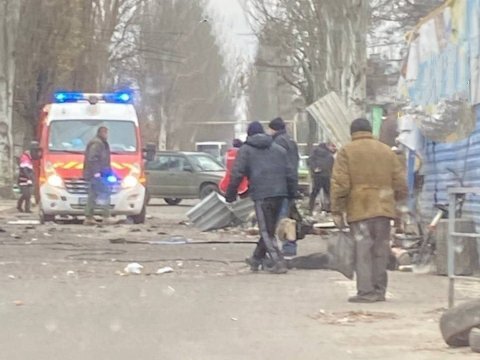 Rusiya Ukraynanın bu şəhərini vurdu - Ölənlər var 