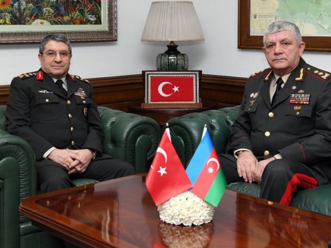 Azərbaycan və Türkiyə generalları görüşüb