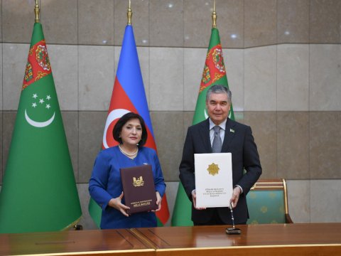 Azərbaycan və Türkmənistan spikerləri memorandum İMZALADI