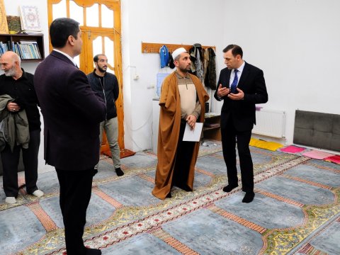 Naftalanın “Cümə” məscidində din xadimləri ilə görüş