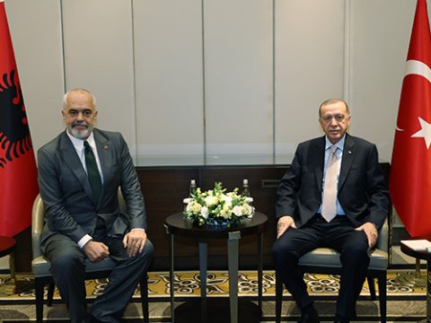 Ərdoğan Albaniya baş nazirini qəbul edib