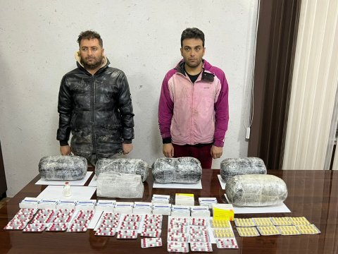 İrandan Azərbaycana narkotik keçirmək istədilər