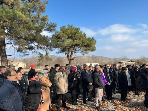 Cahit Bağçı Qarabağda - FOTO