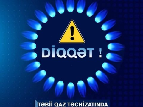 Bu rayonlarda 3 gün qaz olmayacaq