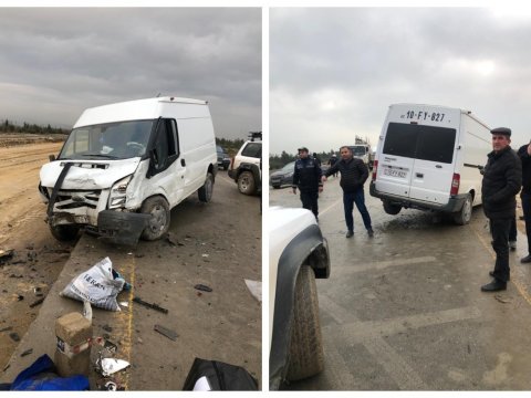 Müəllimlər Bakı-Quba yolunda qəzaya düşüblər