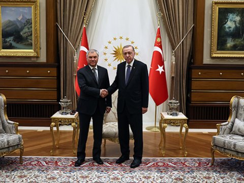 Ərdoğan Volodini qəbul etdi