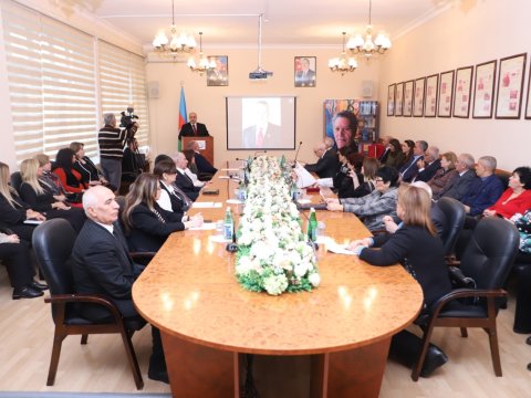 BSU-da Həsən Mirzəyevin 95 illiyi keçirilib - FOTOLAR
