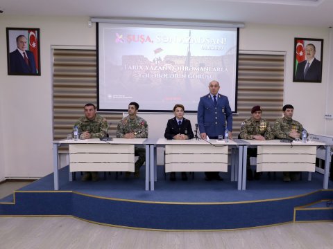 Gömrük Akademiyasında qazilərlə görüş keçirilib - FOTOLAR
