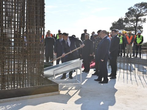 Türkiyədə şəhidimizin xatirəsinə ucaldılacaq abidənin təməli qoyuldu - FOTO