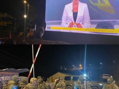 Laçın yolunda aksiya iştirakçıları üçün monitorlar quraşdırılıb