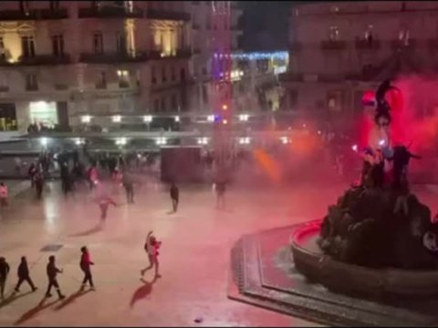 Mərakeşin uduzması Fransada iğtişaşlara səbəb oldu - VİDEO