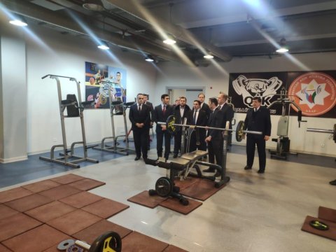 İcra başçısı İdman Kompleksinin şəraiti ilə maraqlanıb - FOTOLAR