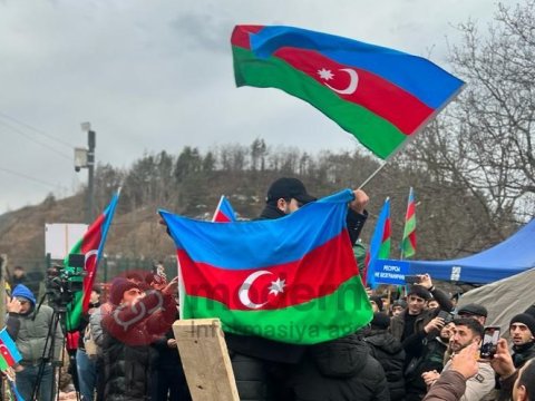 Laçın yolu bu dəqiqələrdə - FOTOLAR+VİDEO