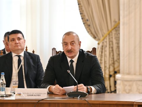 Prezident Buxarestdə nələrdən danışdı - TAM MƏTN