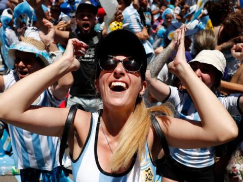 Argentinalılar qələbəni belə qeyd edirlər - VİDEO