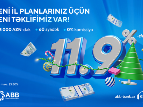 Rəsmi gəliri olan hər kəsə Yeni ildə ABB-dən sərfəli təklif