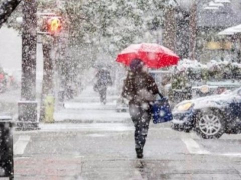 Hava kəskin dəyişdi - Yağış, qar yağır