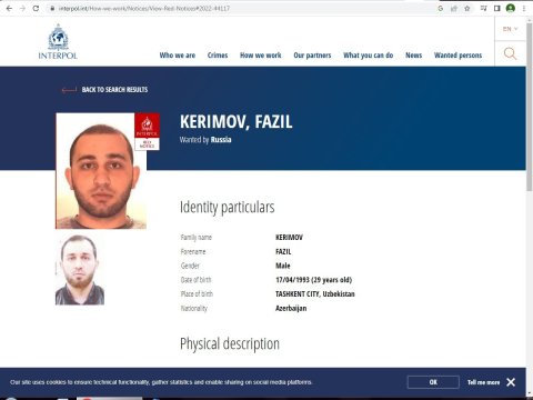 Azərbaycanlı gənc beynəlxalq axtarışa verildi