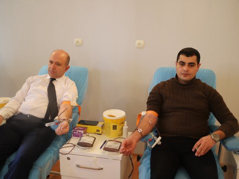 GDU-nun əməkdaşları qan verdilər - FOTO
