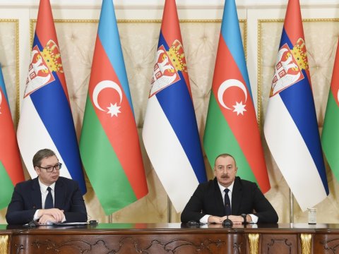 Prezidentlər mətbuata bəyanatla çıxış ediblər - YENİLƏNİB