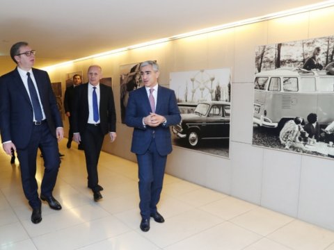 Vuçiç Heydər Əliyev Mərkəzində - FOTOLAR