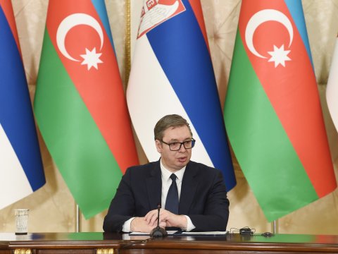 Hər dəfə Bakıya gələndə böyük tərəqqinin şahidi oluram - Vuçiç