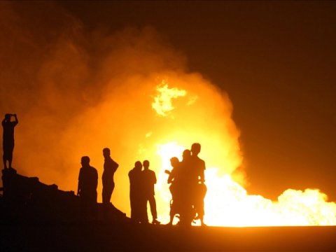 Qaz anbarında güclü partlayış