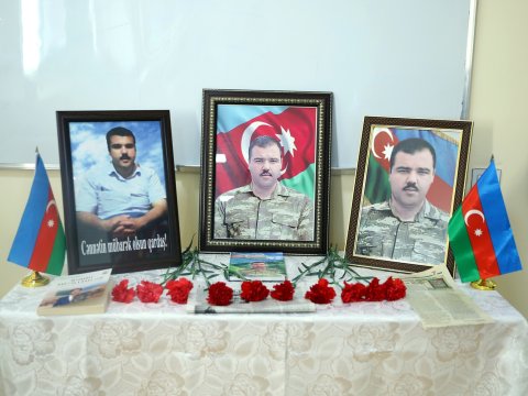 GDU-da şəhidin adına auditoriyanın açılışı oldu - FOTOLAR