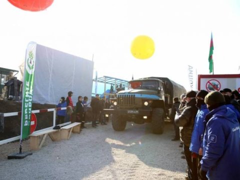 Sülhməramlıların 25 avtomobili Laçın yolundan keçib