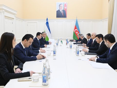 Şahin Mustafayev Xocayevlə görüşüb
