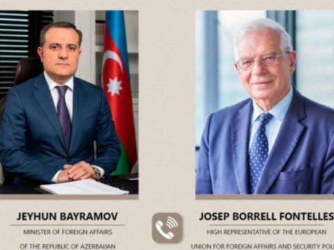 Ceyhun Bayramov Aİ rəsmisilə Laçın yolunu müzakirə edib